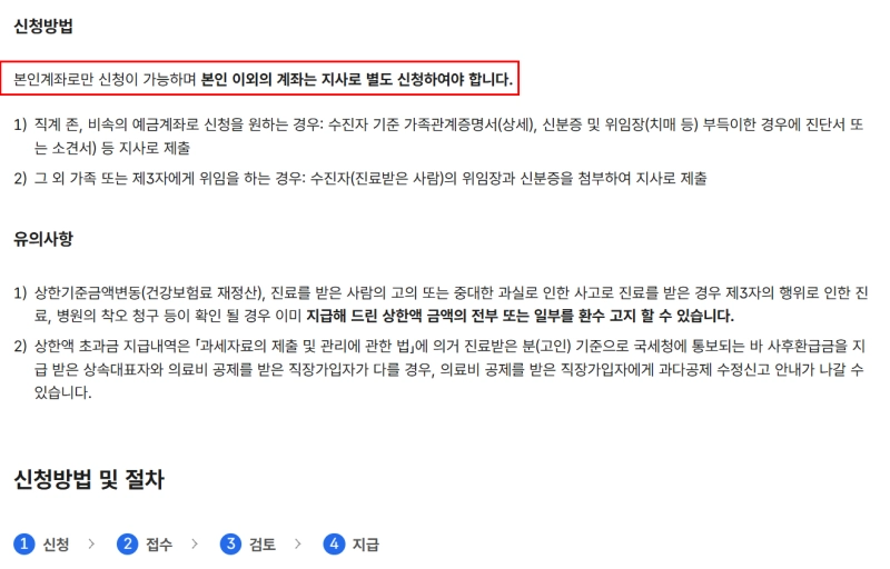 신청방법 및 절차 정리